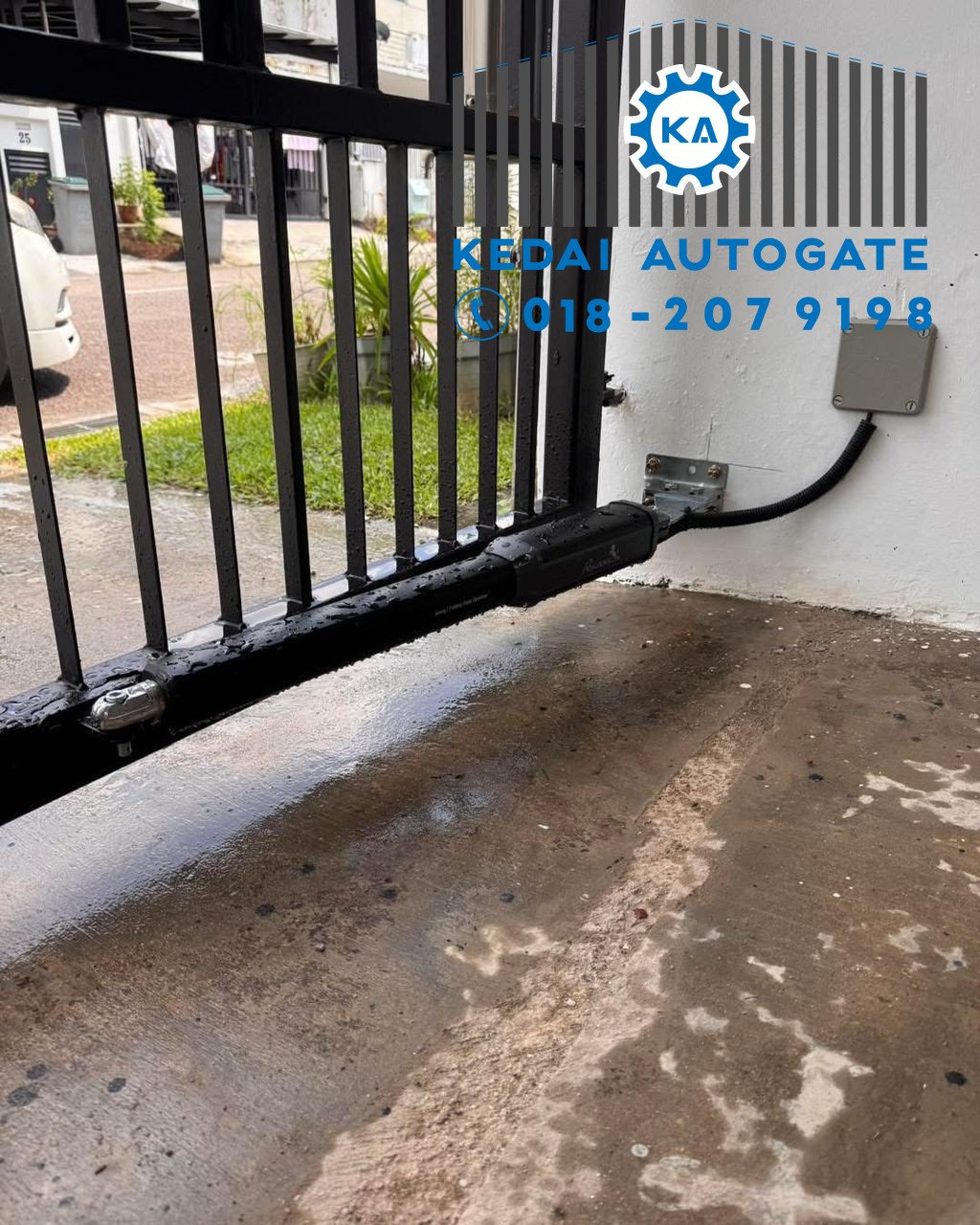 Kontraktor Autogate Jalan Kebun