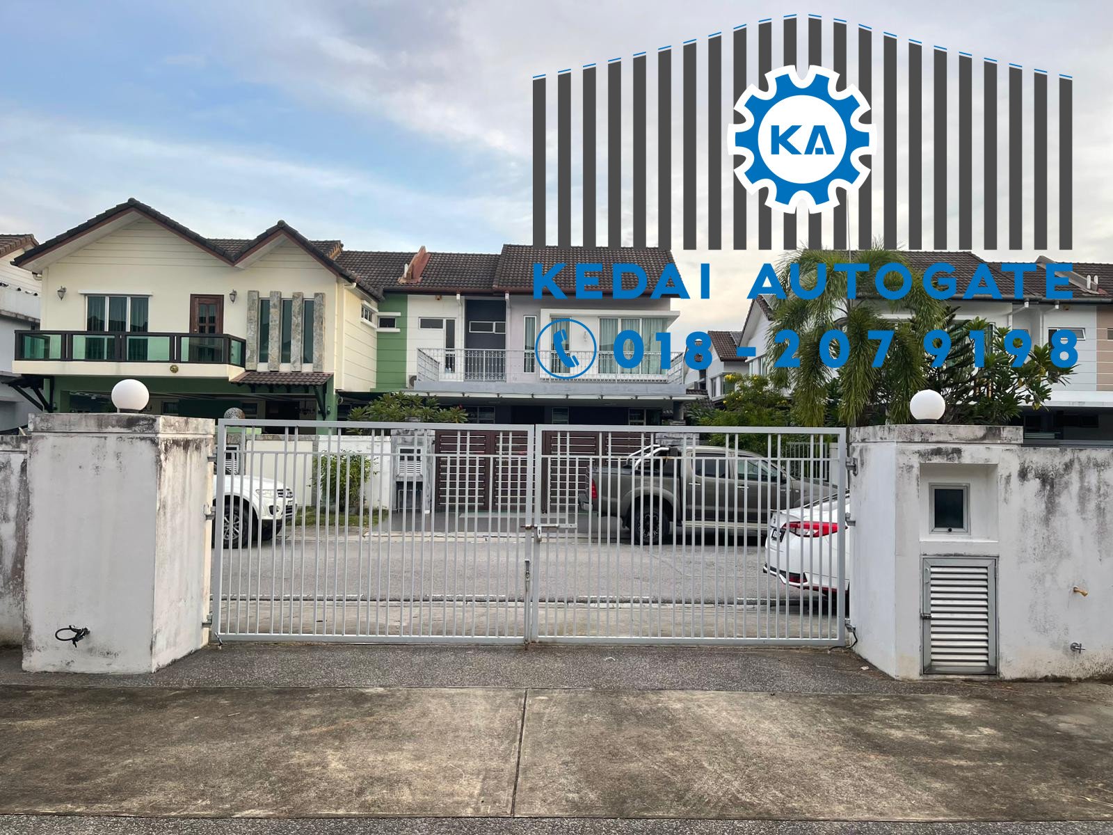 Pasang Autogate Baru Jalan Kebun